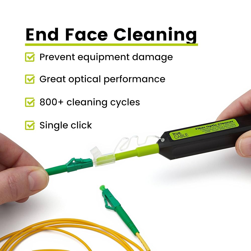 Amazon.com: TRUE CABLE Fiber Optic Pen Click Cleaner, Dual