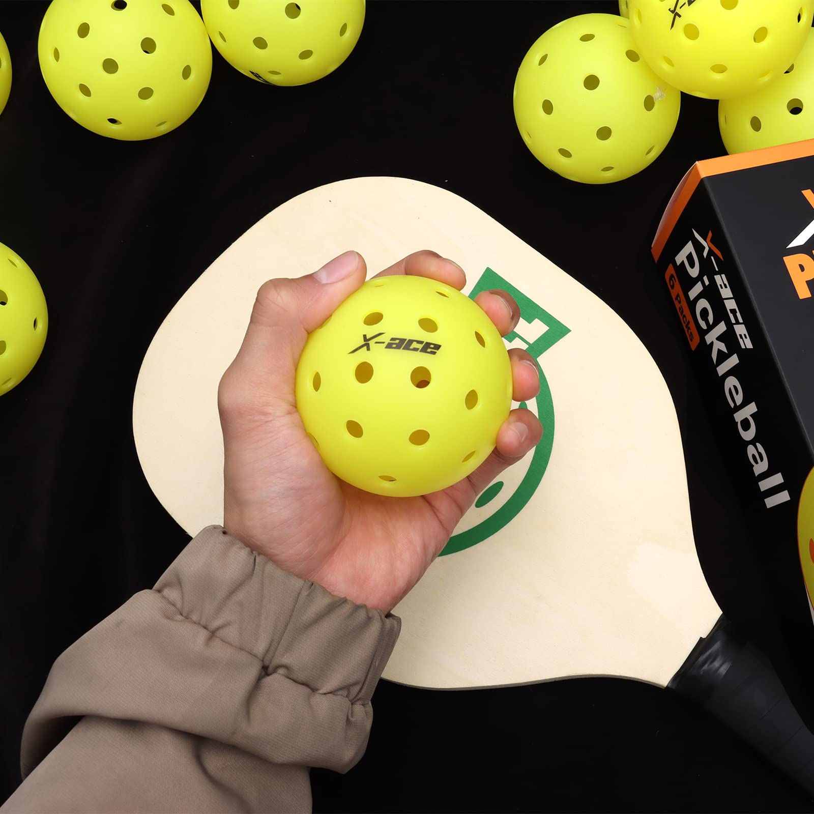 Amazon.co.jp: X-ACE アウトドア ピックルボールボール | 40穴