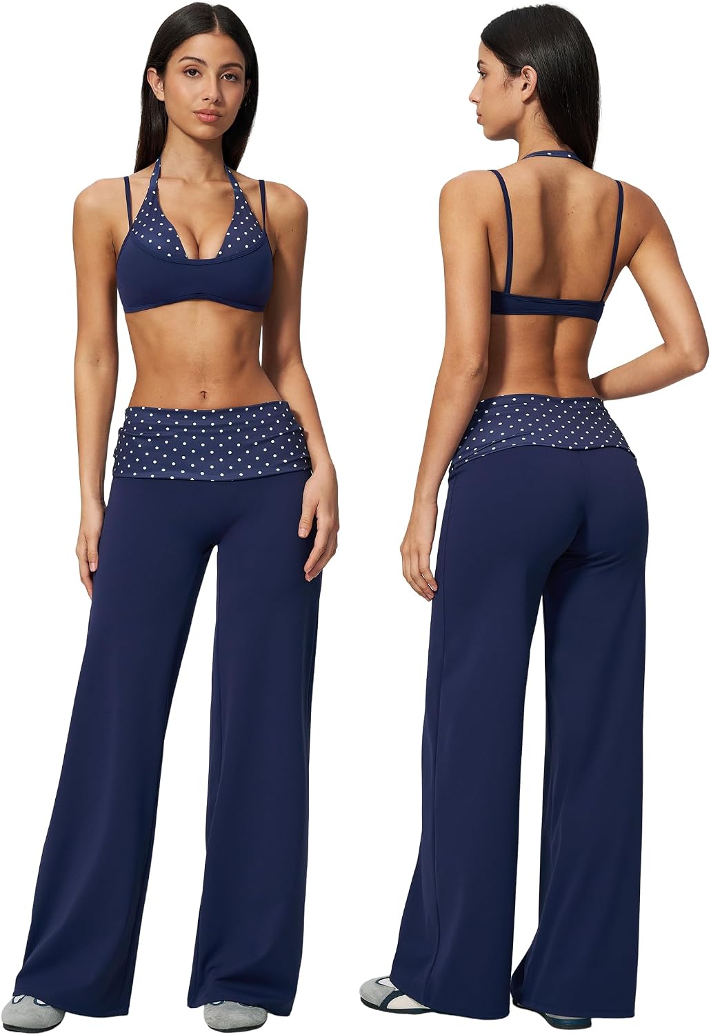 ABOCIW Workout Sets for Women 2 Piece Pilates Yoga Outfits