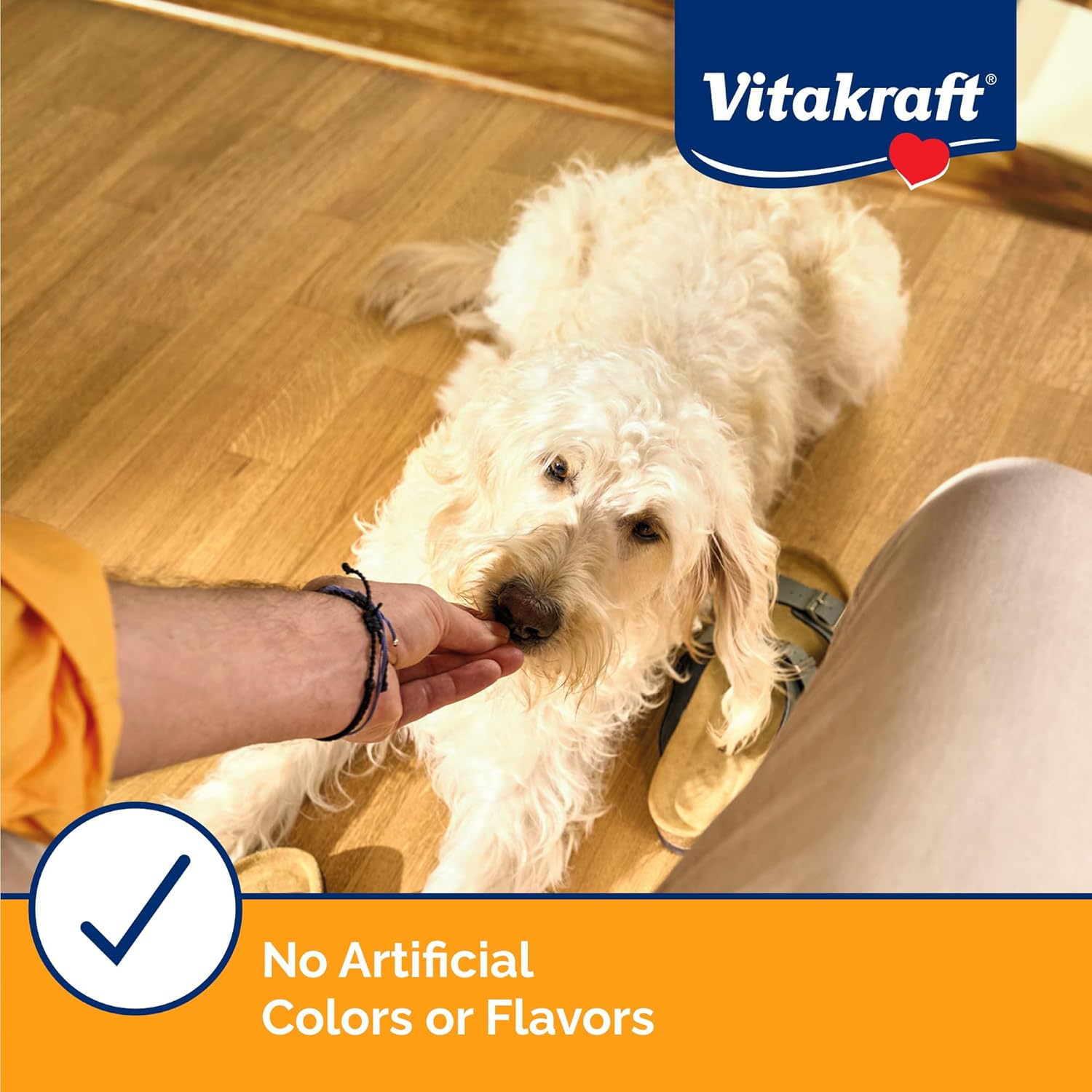 Vitakraft Treaties Dog Chew Treats - Made with 90% Chicken - Soft Jerky Treats - No Rawhide Chews - 56 Sticks (4 Count, Pack of 14)