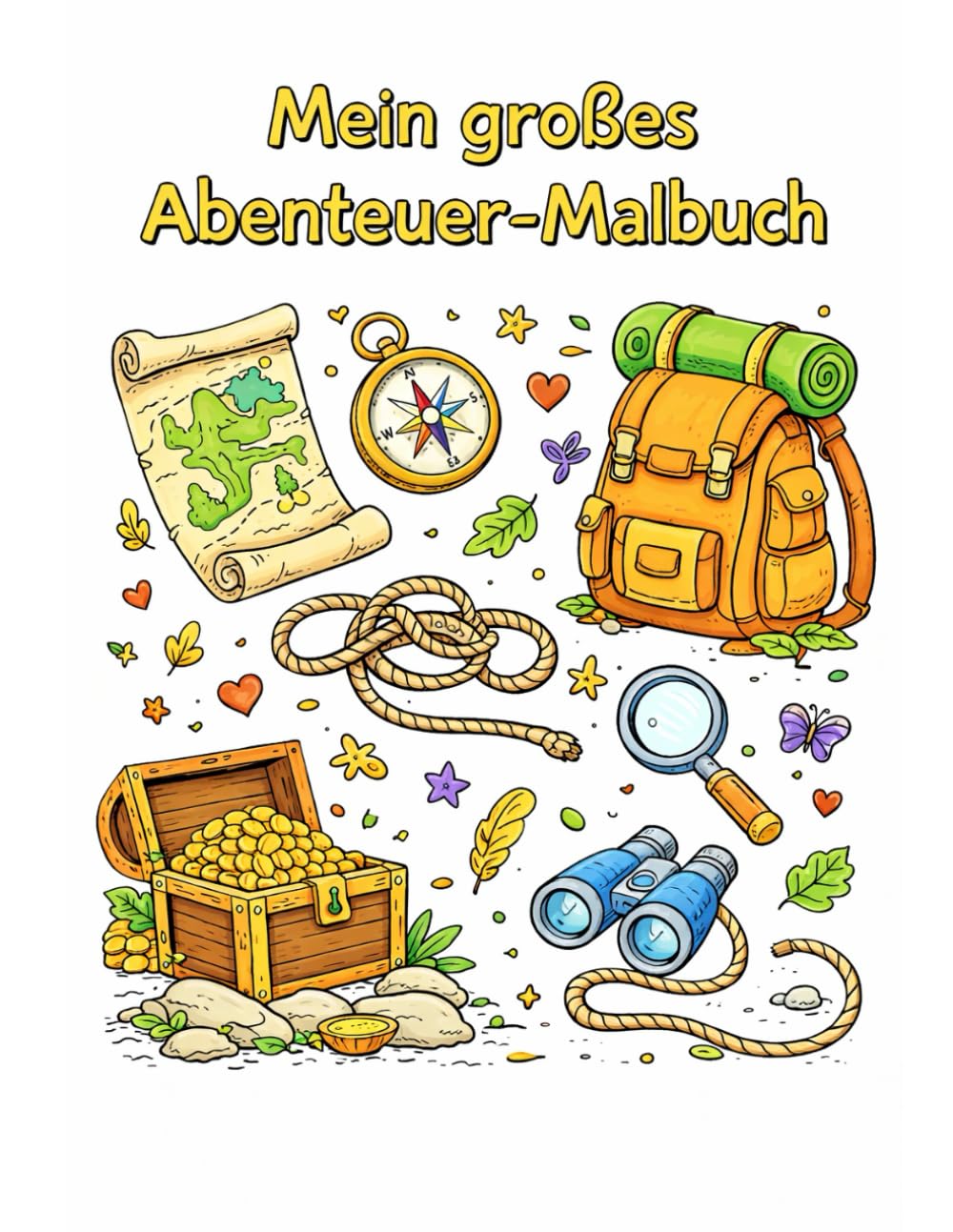 Mein großes Abenteuer-Malbuch: 34 spannende Malbilder & kleine Aufgaben für Kinder ab 3 Jahren
