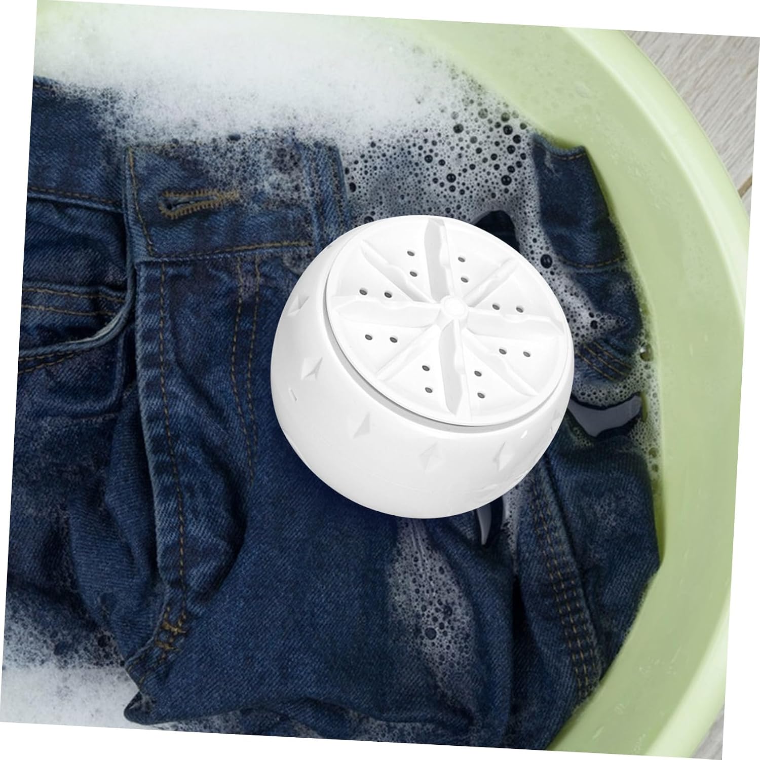 Mini Portable Washing Machine Ultrasonic Turbine Washer for Rv Sink Camping Delicate Laundry Underwear Washer Energy-saving Compact Design