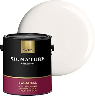 EVOLVE Signature Collection Luxury Interior Paint & Primer, Eggshell She...