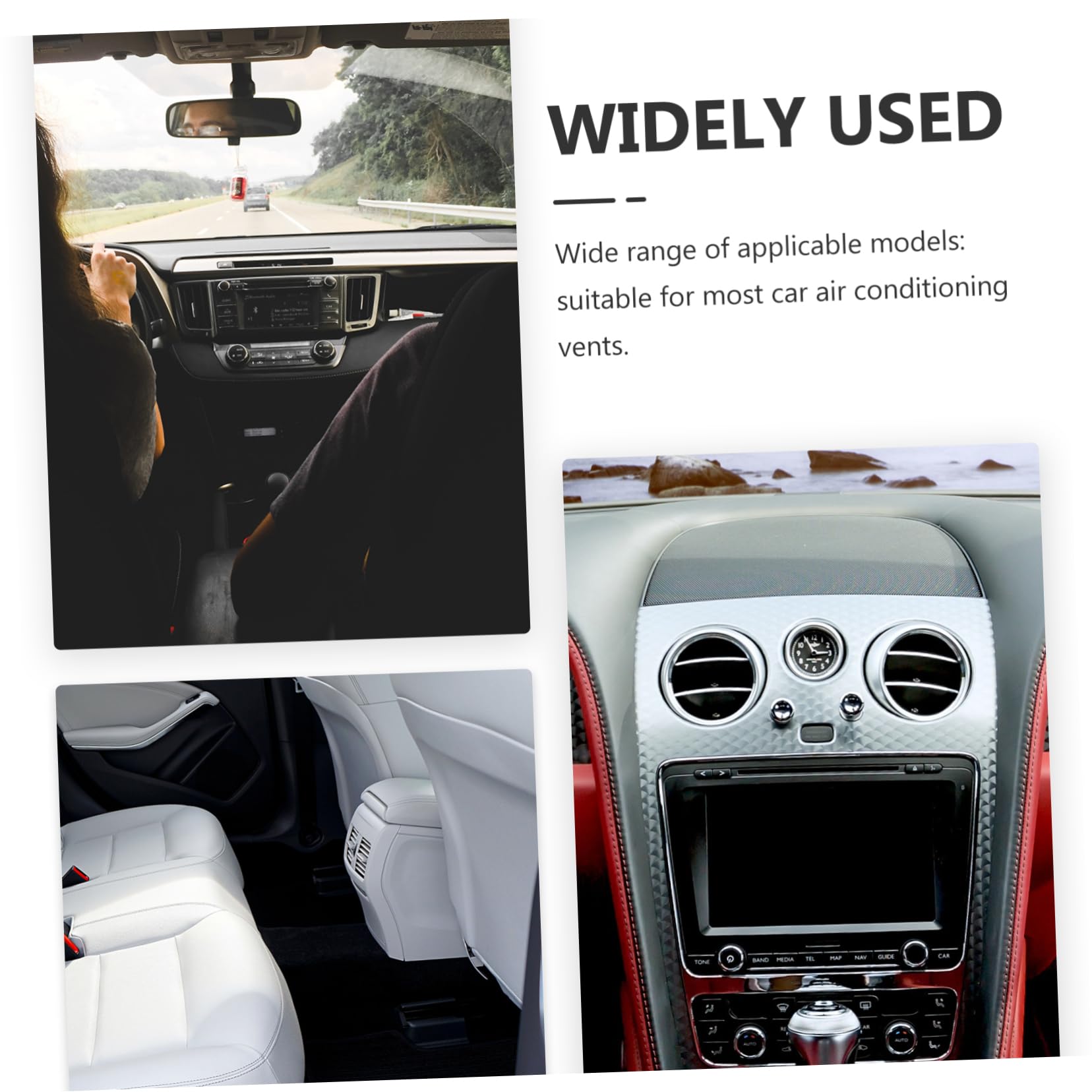 ABOOFAN 100pezzi Profumatore Auto Clip per Bocchette d Aria Accessori per Interni Auto Facile Installazione senza Attrezzi Resistente Materiale Plastico