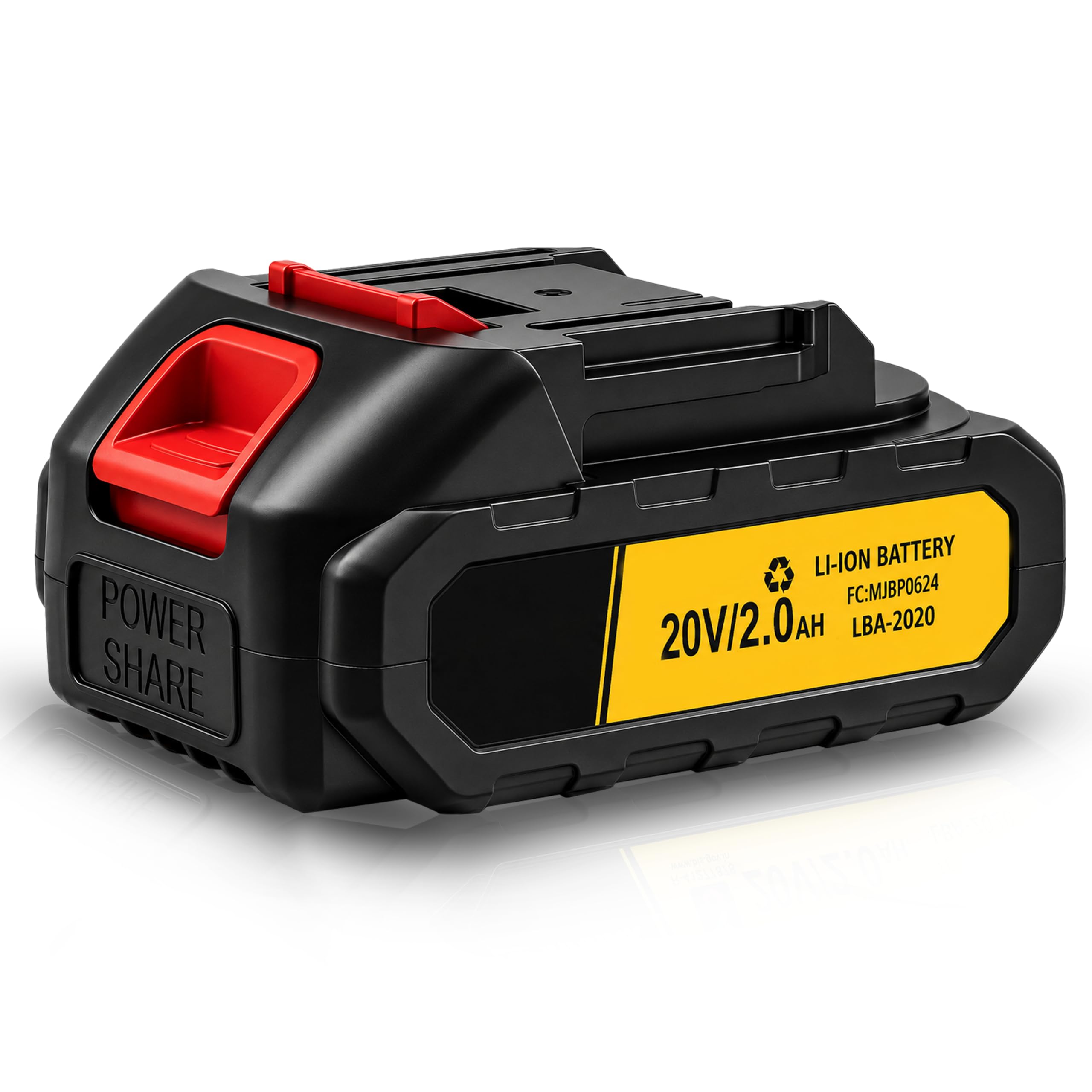 TOMAHAWK® TBA-2000, 20V-2AH Lithium-Ion Battery for Cordless Power Tools | Compatible with Drill, Car Washer & Compact Tools | LED Battery Indicator | High Capacity-image-2