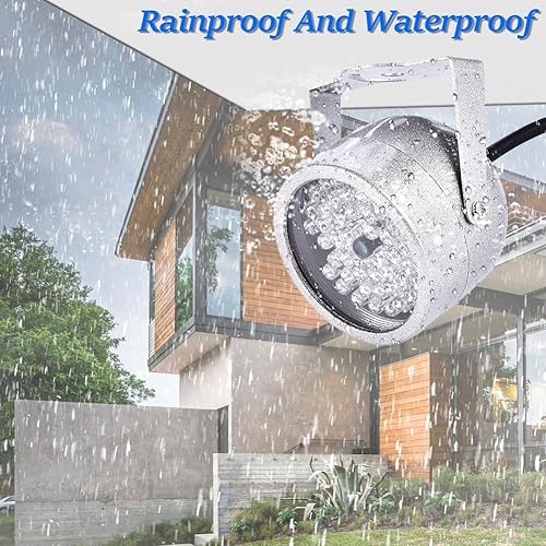 Miniatura 4 de Joyzan Iluminación IR, 48 LED Luces Infrarrojos Impermeable Visiones Nocturnas Cámara IP Seguridad Auto Sensor Iluminación CCTV 60 Grados Ángulo