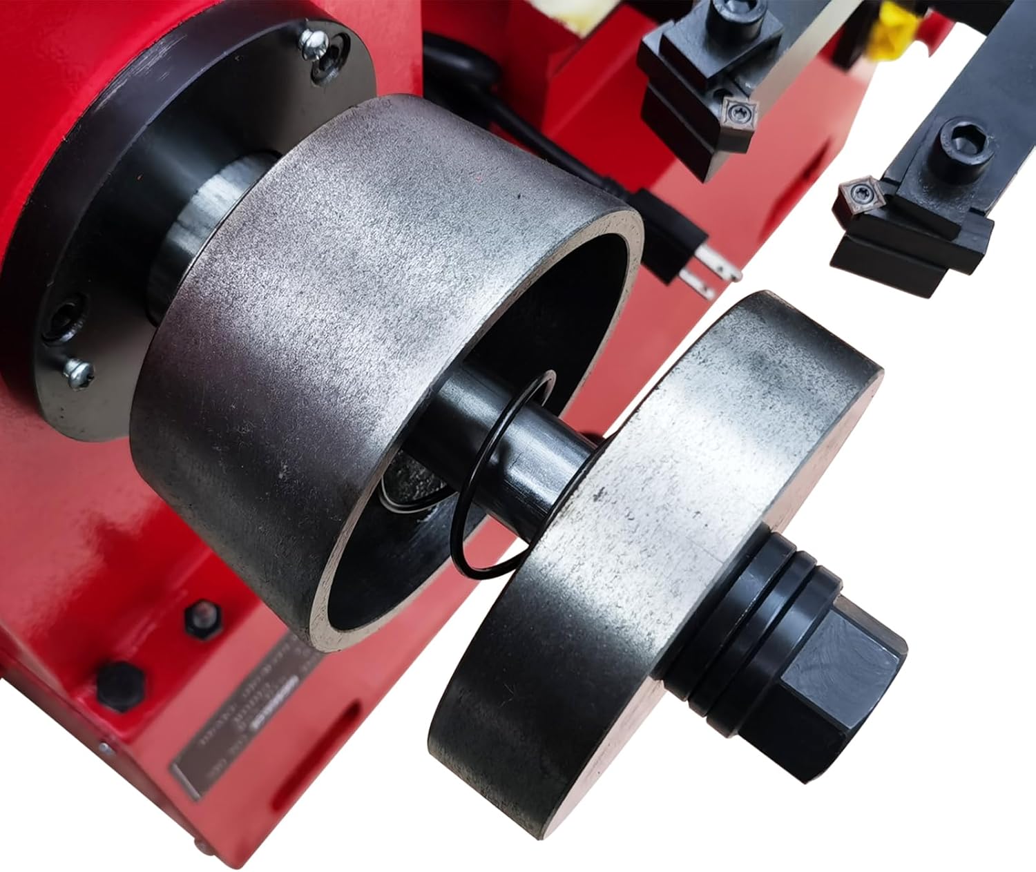 TECHTONGDA Brake Drum Disc Lathe Combination Disc/Drum Brake Lathe d7.1-13.7" Brake Hub Plate Repair Machine 110V 1100W