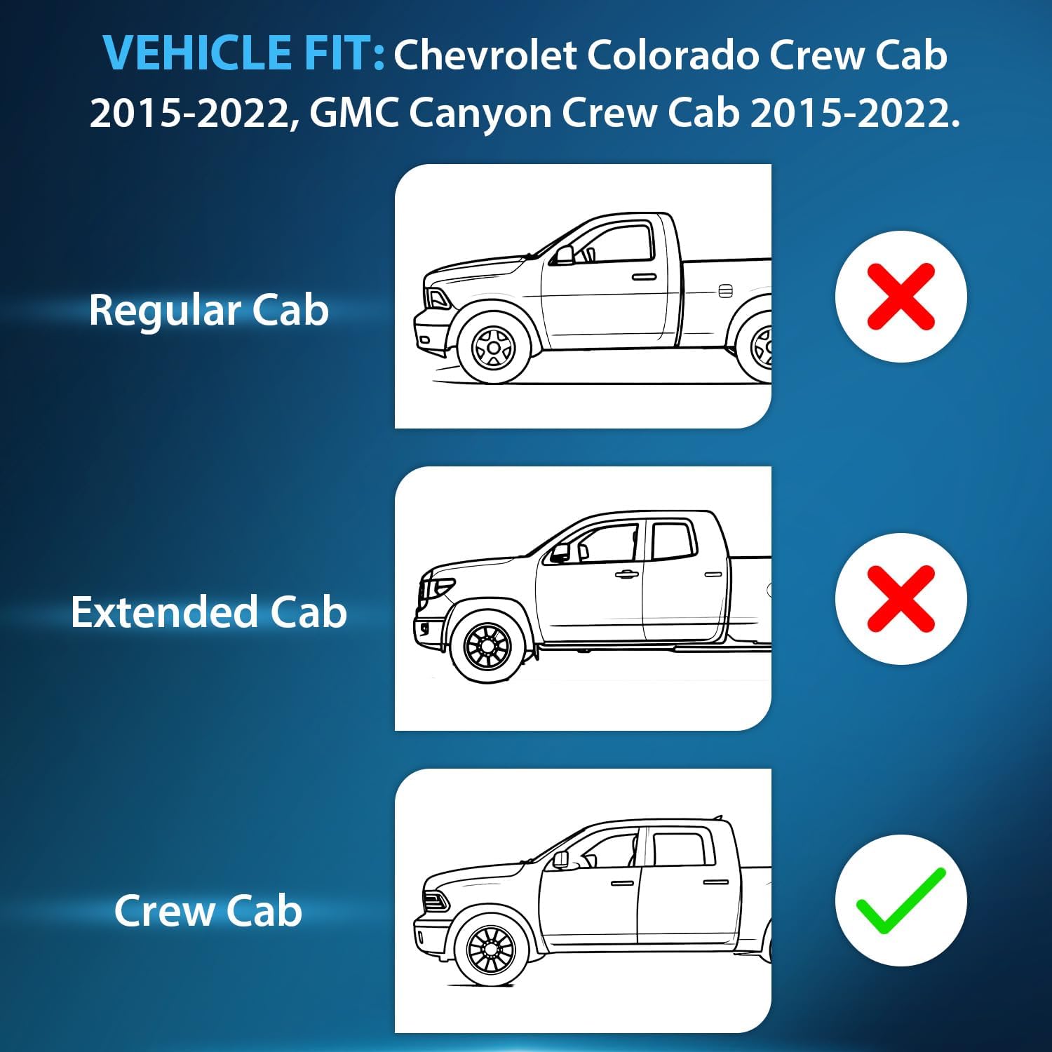 Nilight in Channel Window Deflectors for Chevy Colorado Crew Cab/GMC Canyon Crew Cab 2015 2016 2017 2018 2019 2020 2021 2022 Rain Guards,Vent Window Visors-4pcs