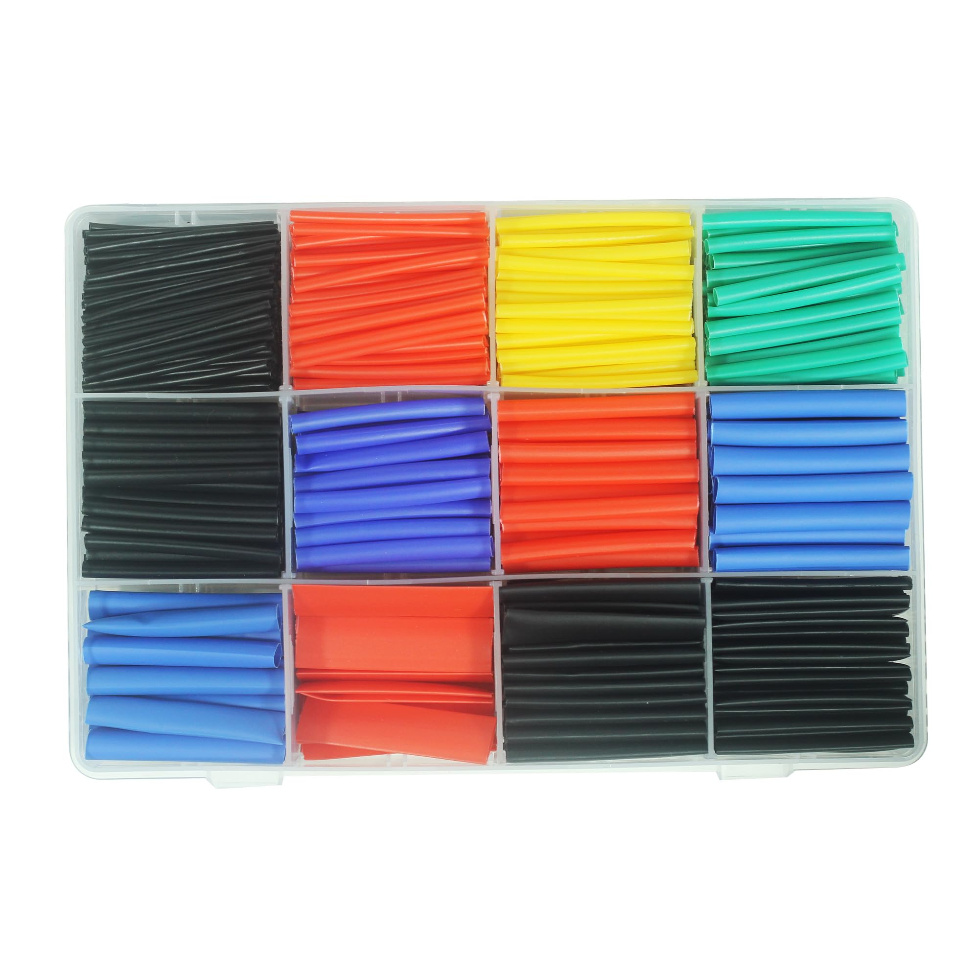 750 pcs Heat Shrink Tubing Kit,2:1 Color Heat Shrink Tube Wire Wrap Tubing Tube Kit Insulation Protection Series for Electronic Wires