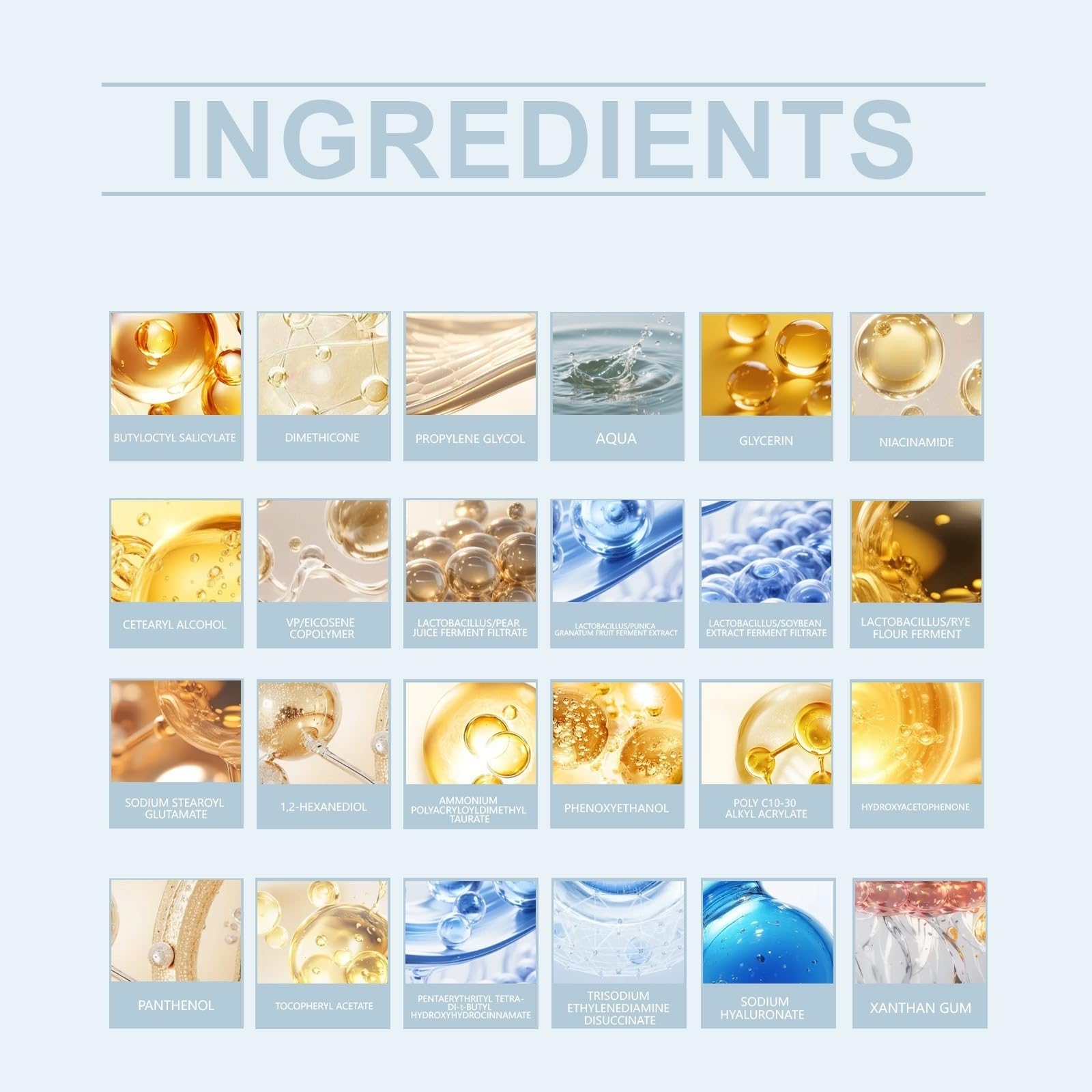 Crème solaire SPF50 visage,protection UV large spectre sans blanc, légère, collagène, niacinamide, acide hyaluronique, non gras quotidien, tous types peau