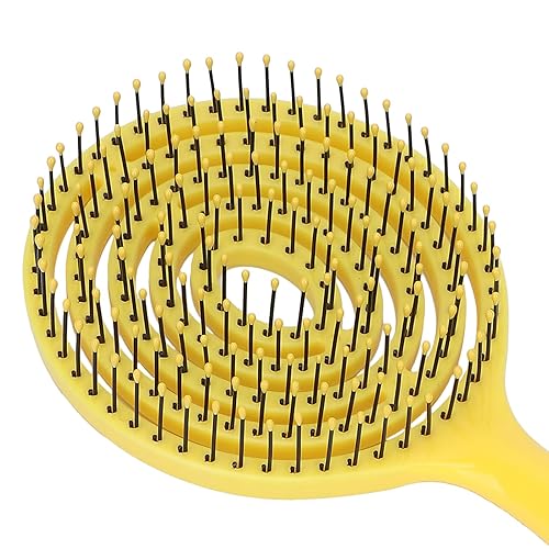 Miniatura 4 de Cepillo desenredante para alisar el cabello, cepillo desenredante de cabeza redonda, peine que se desliza a través de los enredos con facilidad para