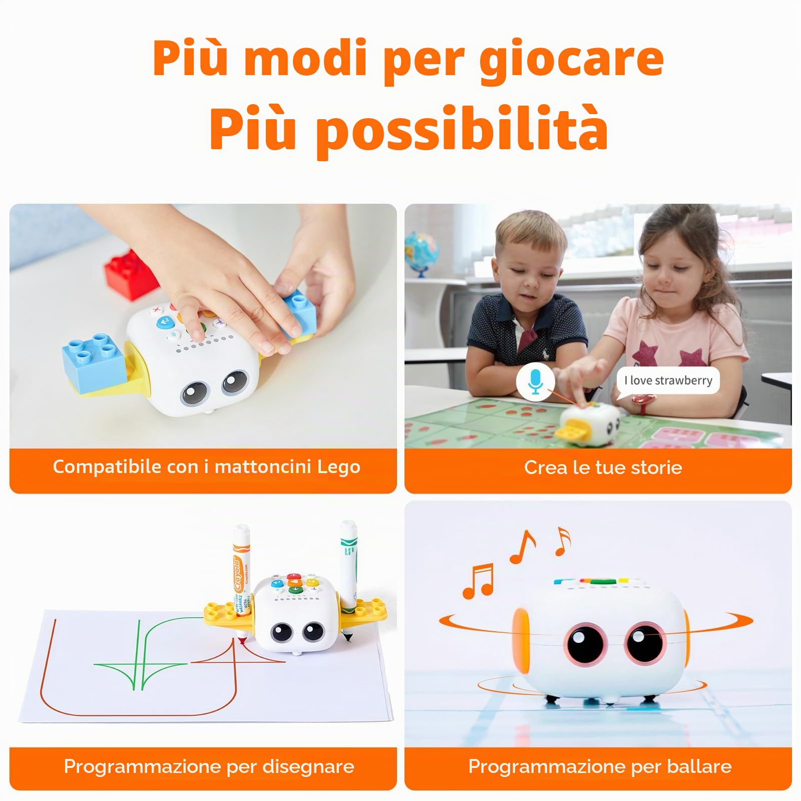 Robot di Programmazione per Bambini Età 3-5, MatataStudio Tale-Bot Pro Set di Giocattoli Robot Programmabili per l'Apprendimento Precoce di Programmazione STEM Giocattolo Educativo per l'Apprendimento