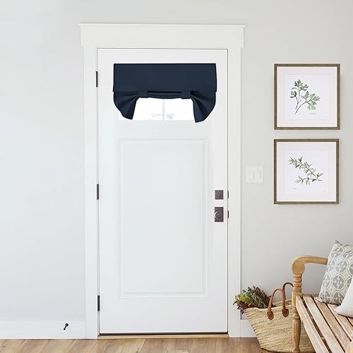 Miniatura 7 de PONY DANCE Persianas opacas para ventanas y puertas de aula, cubierta de ventana de puerta, diseño de oscurecimiento de habitación, bloquea vistas,