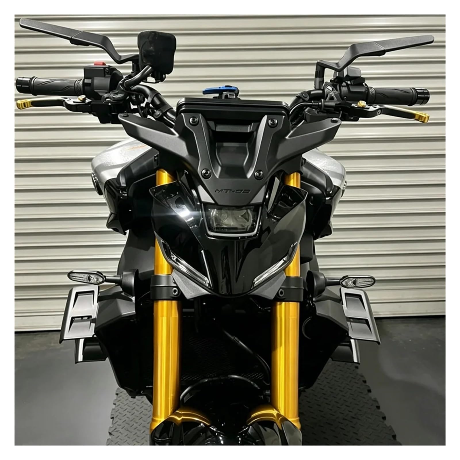 Set spoiler for ala laterale sul fianco inferiore anteriore del motociclo | Compatible con MT-09 MT-09 SP 2024-2026, spoiler aerodinamici multipli, aumentano la deportanza ed estetica grintos