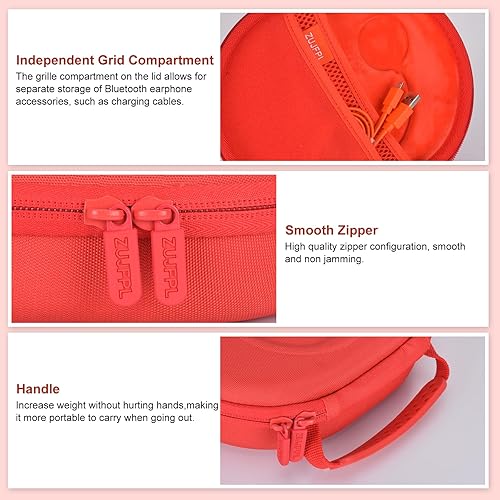 Miniatura 2 de Funda rígida EVA para JBL Live 400BT500BT460NC650BTNC y JBL Tune E45BT500BT 510BT560BT 700BT710BT660NC760NC750BTNC600 BTNC Bluetooth auriculares