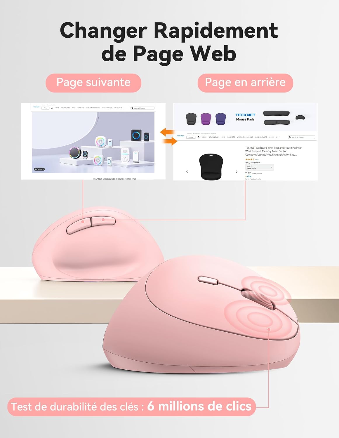 Diagram showing the mouse buttons and their functions
