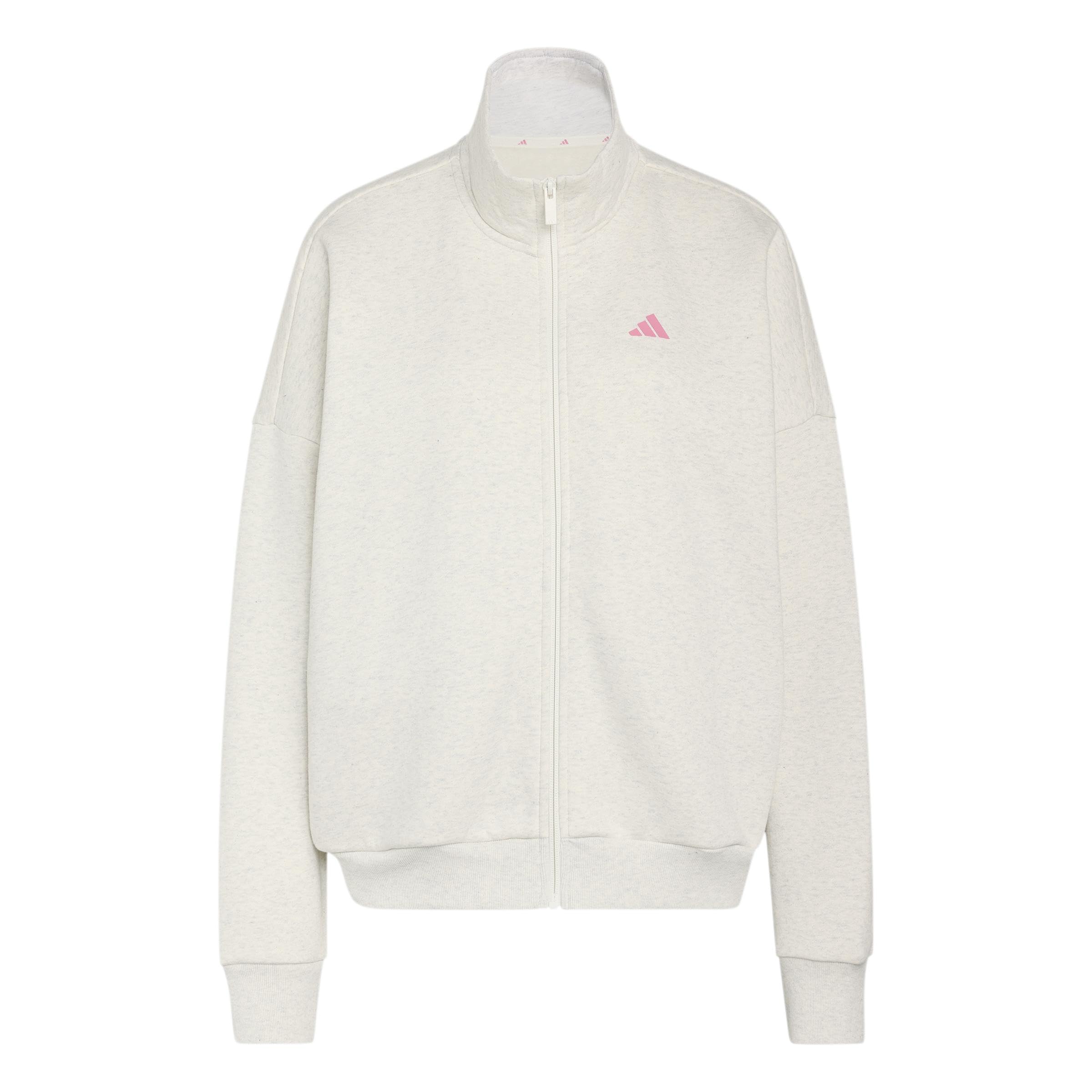 adidas Kobiety 3 Stripes Studio Tracktop Sweatshirt, chalk white mel., M