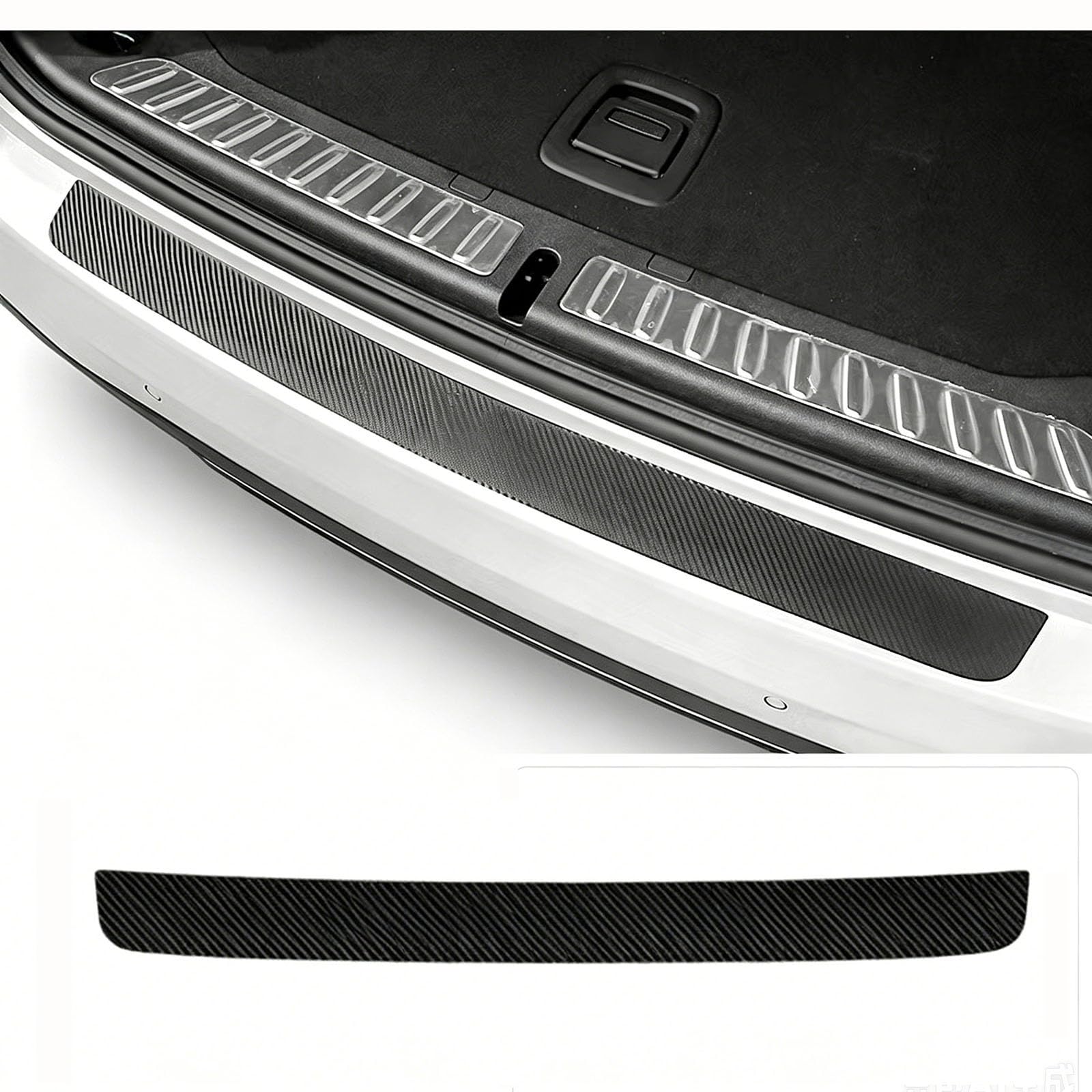 AFQNDHCKP Car Rear Bumper Protector, for Suzuki Grand Vitara Ignis Jimny Kizashi Livio Swift Trunk Sill Door Edge Protection Strip Car Sill Scratch Guard Trim Strip Accessories