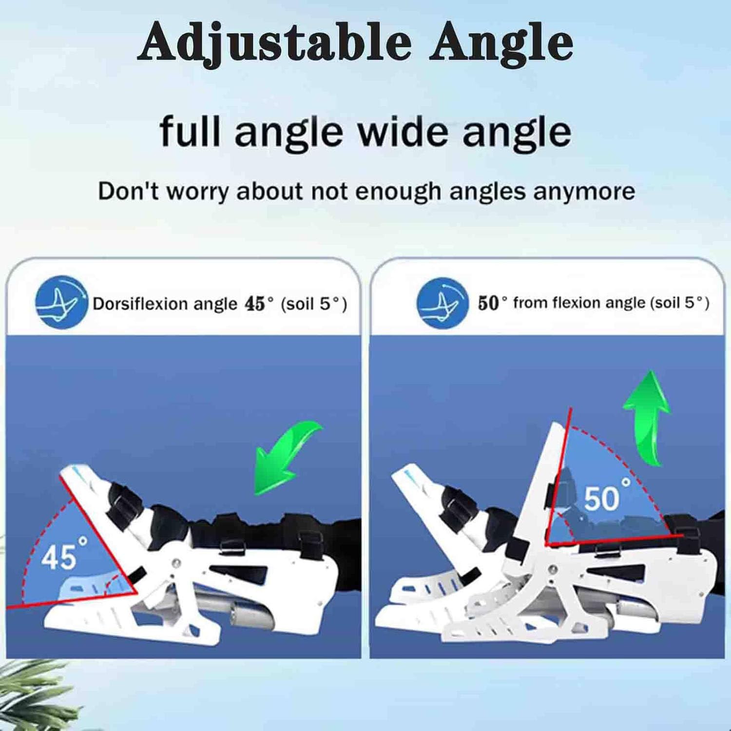 Appareil d'entraînement électrique pour la cheville, appareil de rééducation du pied, exercice à angle complet de 0 à 50 °, pour ligaments raides après et une fracture hémiplégique