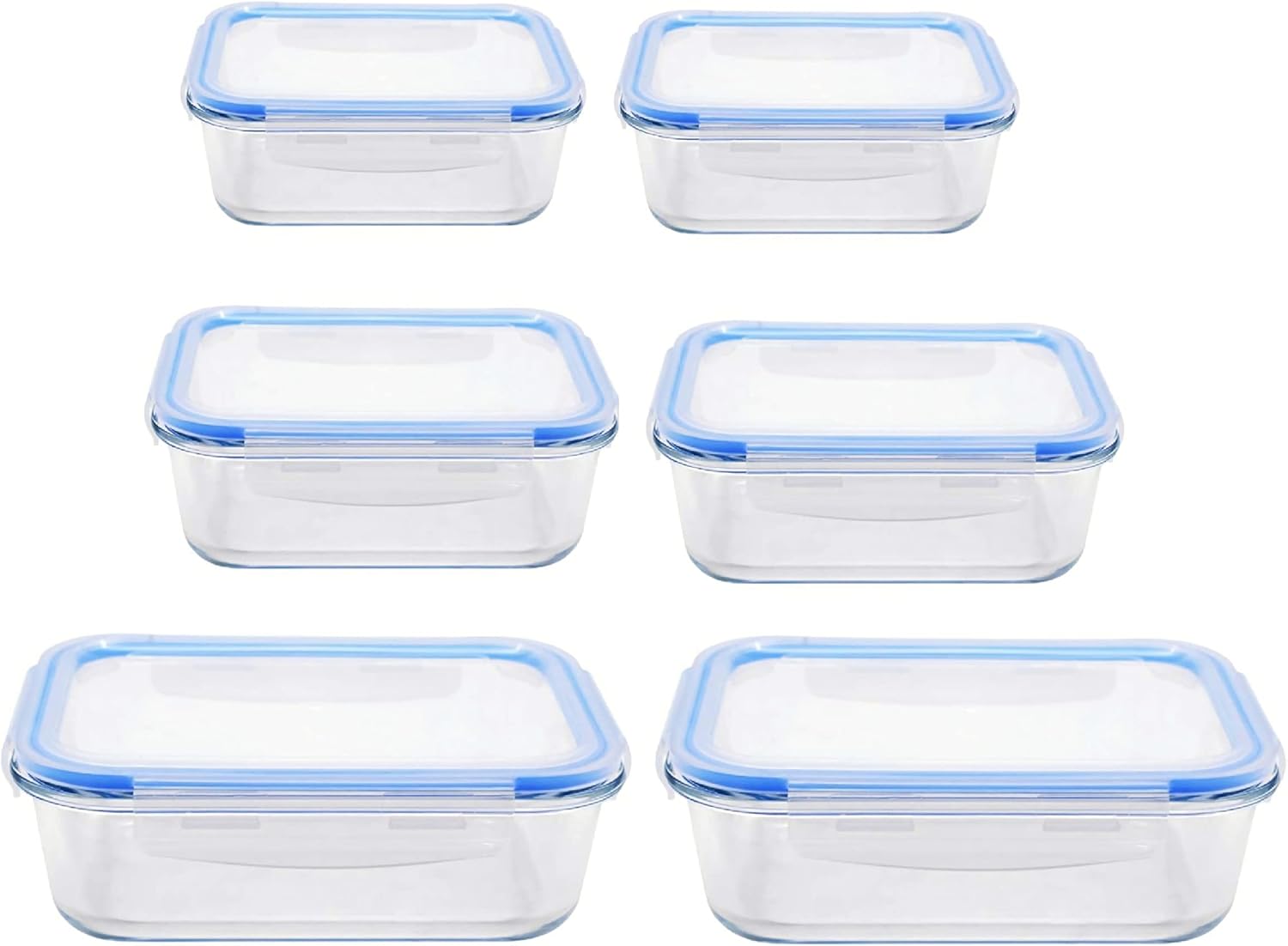ORGA ECOFRIENDLY Container Sets Airtight Glass Food Storage Container