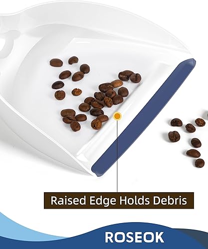 Miniatura 2 de Juego de mini escoba y recogedor para limpieza, recogedor de escritorio compacto con cepillo para encimera de cocina, oficina, automóvil, azul