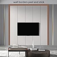 Vista 3 de Yutianli Moldura de Corona Despegar y Pegar Borde de Papel Tapiz Base de Pared Flexible Moldura Trim Autoadhesiva Zócalo de Vinilo Marrón Moldura