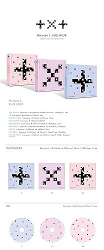 Miniatura 2 de TOMORROW X TOGETHER (TXT - Minisode1 Hora azul AR ver. Pre Order CD+Photobook+Folded Poster+Otros con Tracking, Pegatinas Extra Decorativas,