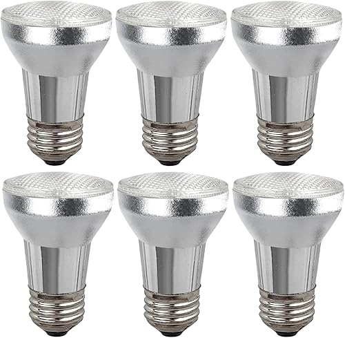 Sterl Lighting - Paquete de 6 bombillas halógenas PAR16, 60 W, 120 V, transparente, regulable, blanco cálido de 2900 K, base E26 mejor para luz de