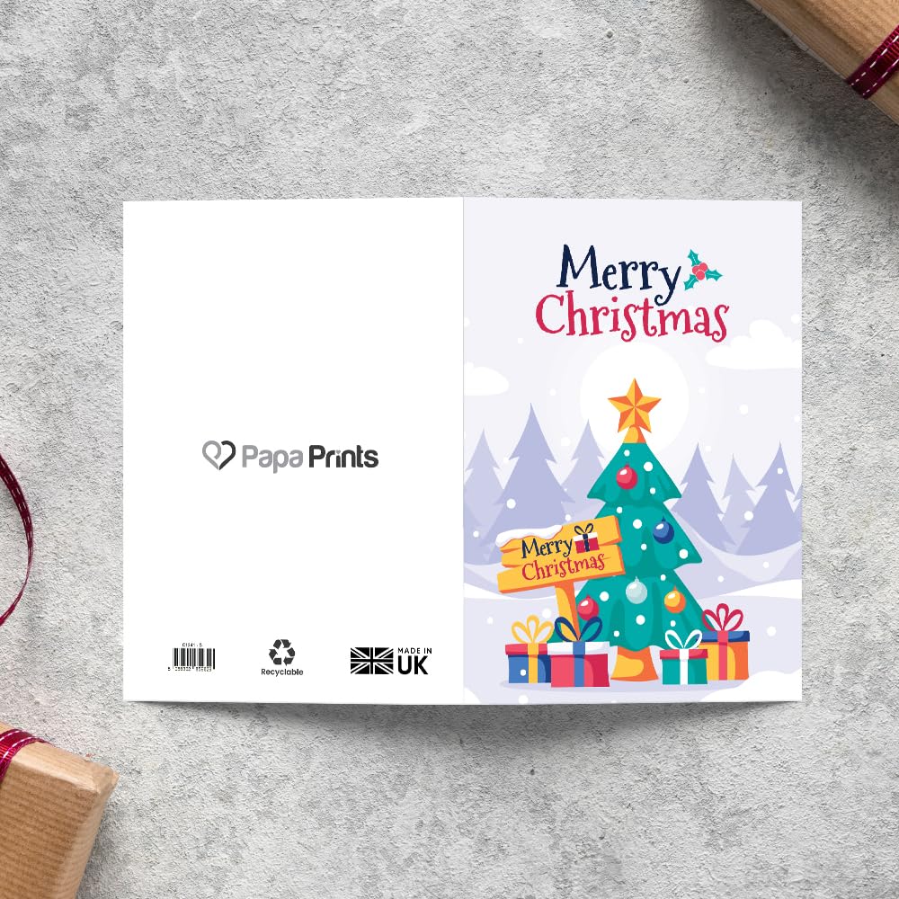 Papa Prints Xmas Cards Packs of 48 Greeting Cards Multipack Merry Christams Cards Pack Assorted Christmas Cards Pack of Christmas Cards 2025 - Image 3
