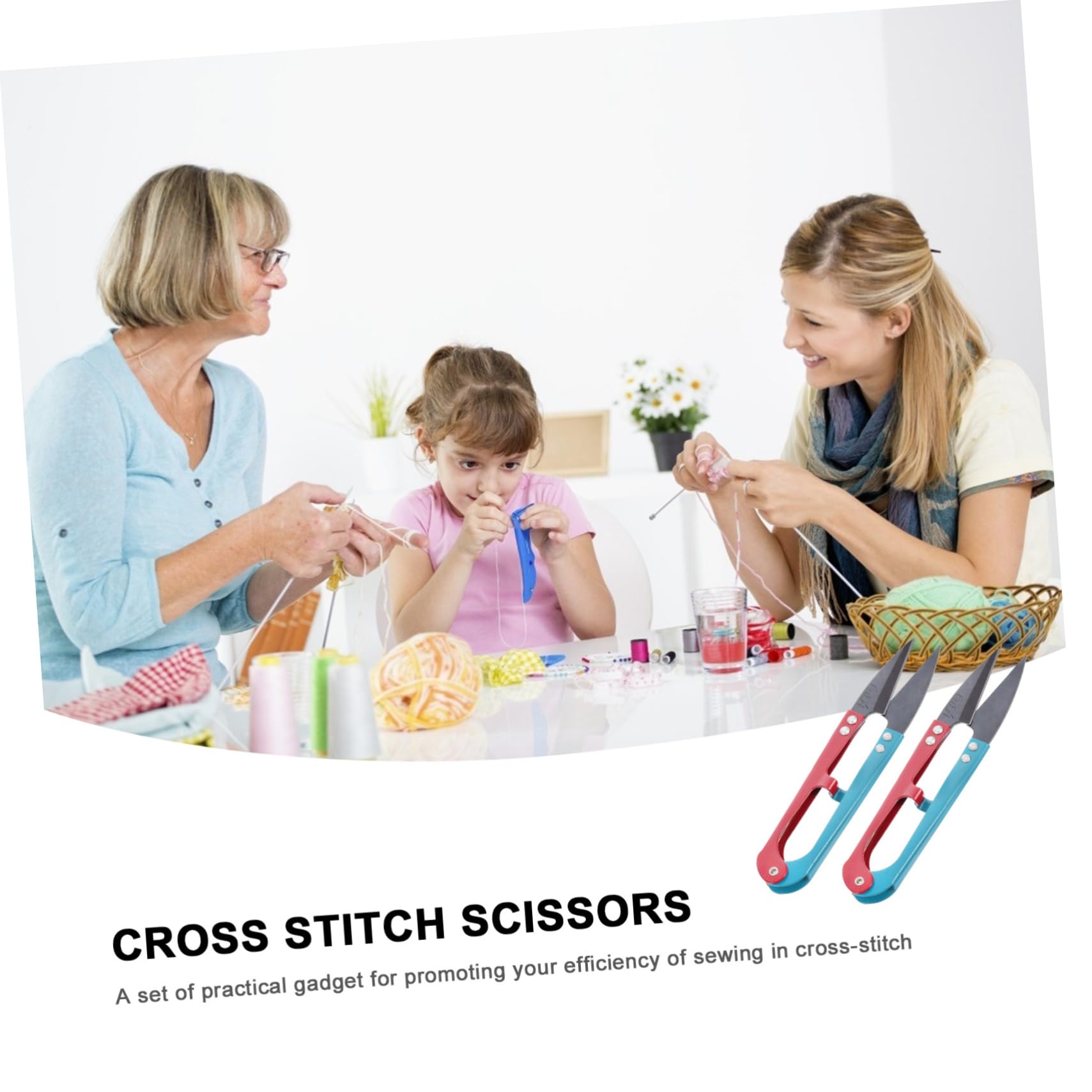 DOITOOL 36 Piezas Tijeras para y Costura Diseño Ergonómico Resistentes y Portátiles para Manualidades y Proyectos Diy
