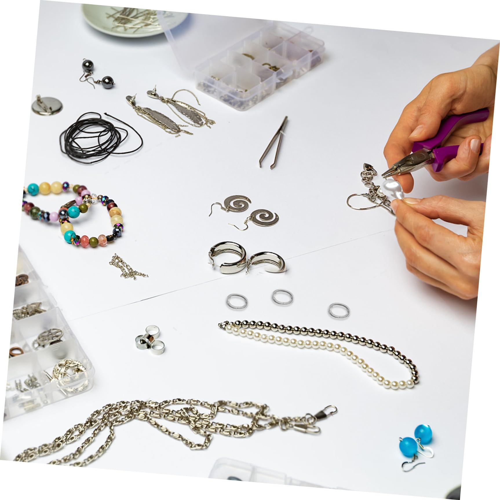 Cierres de Resorte para Joyería 10Mm X 13Mm 2 Unidades Conectores Metálicos Ovalados para Pulseras y Collares Cierre Multihilo Seguro para Fabricación de Bisutería Artesanal