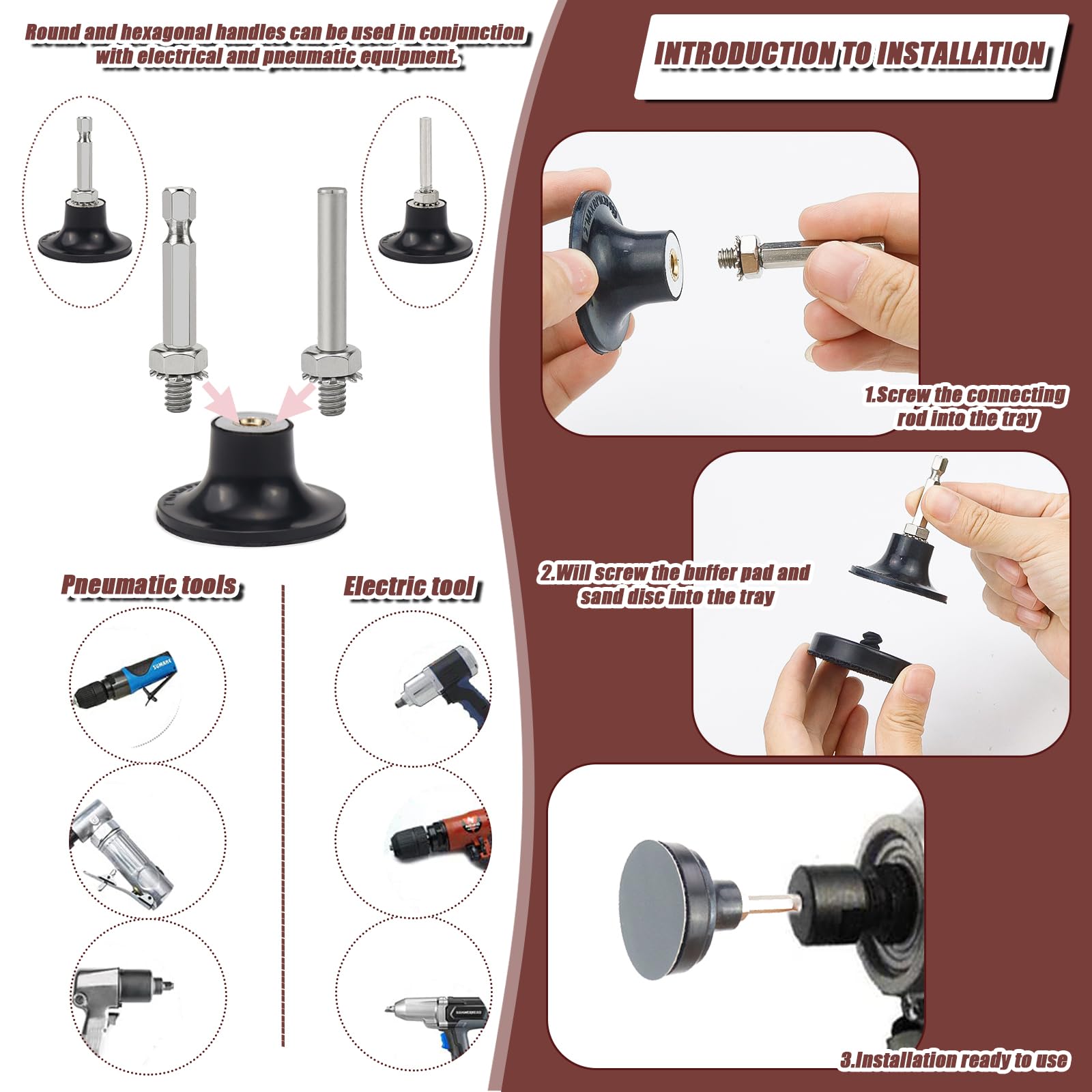 Set di dischi abrasivi (set per lucidatura auto, 54 pezzi)