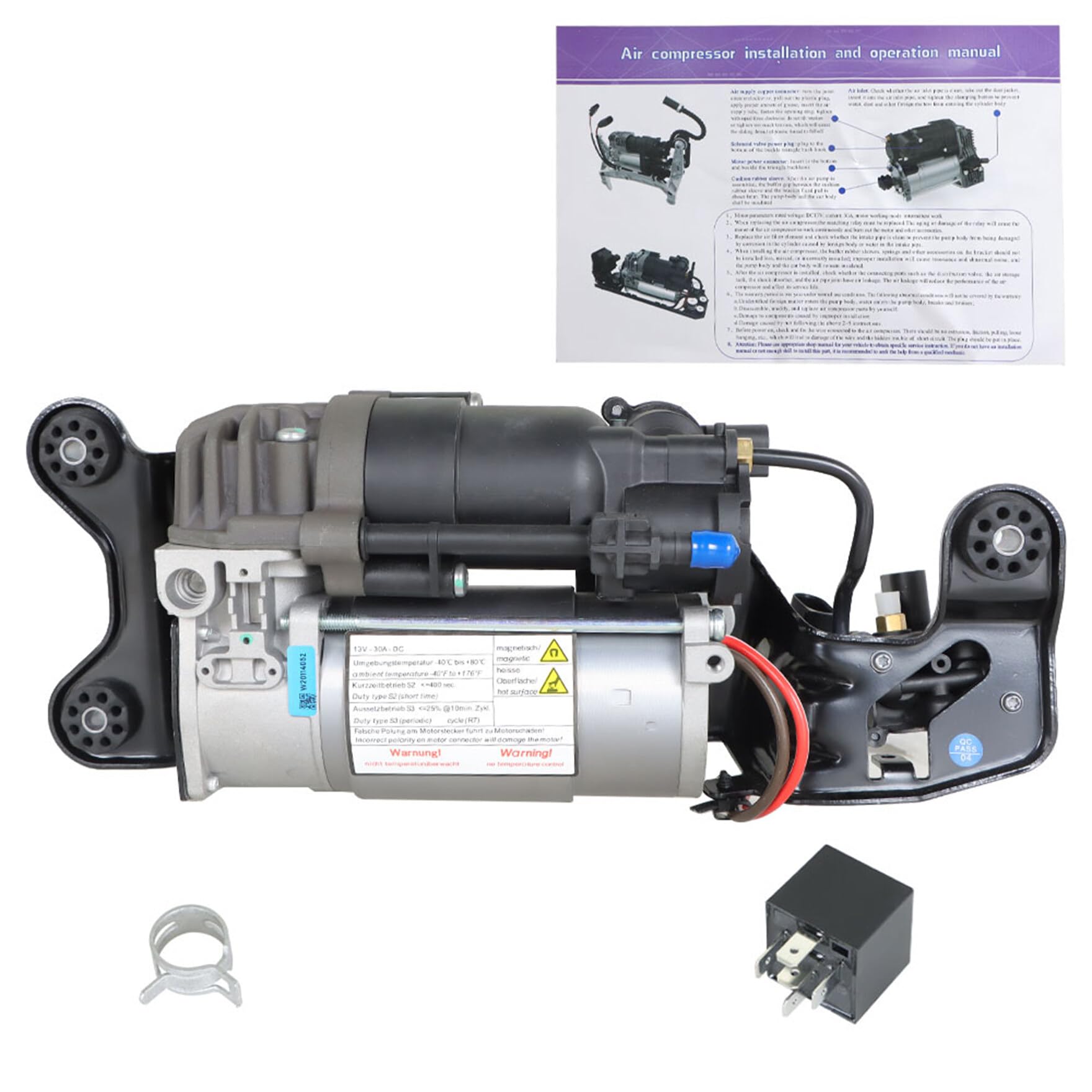 Luftfederung Kompressor Pumpe 37206875177 Ersatz für F15 X5 F85 F16 X6 F86 37206850555 Halterung