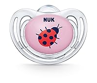 Vista 6 de NUK Airflow Orthodontic Pacifiers, Girl, 0-6 Months, 2-Pack
