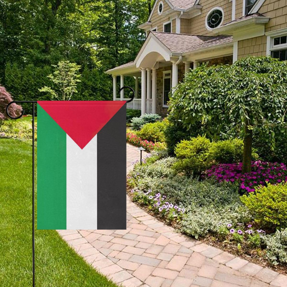 Palästina-Flagge 90x152 Cm – Doppelseitig, Wetterfest Mit Messingösen Für Garten & Terrasse