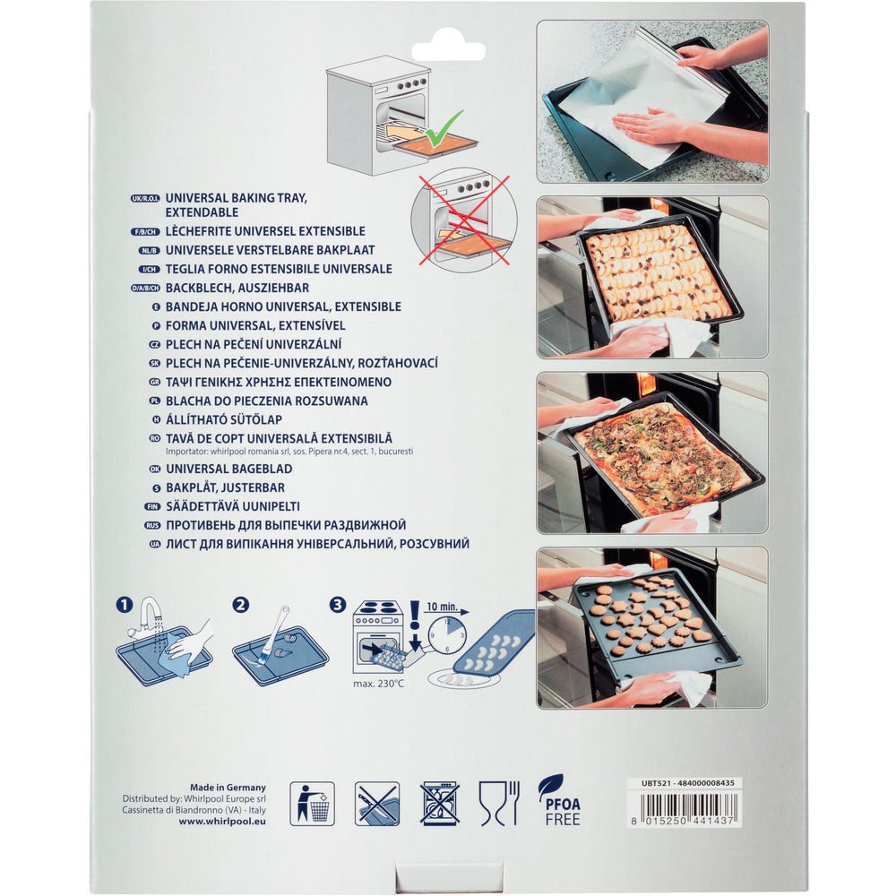 Plat à Rôtir WPRO UBT521 - Universel Extensible Et Anti-adhésif