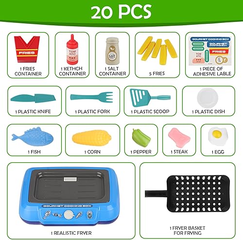 Miniatura 2 de Comida de juego de simulación para niños con juguetes que cambian de color activados por agua, juego de cocina para niños, gran juguete de
