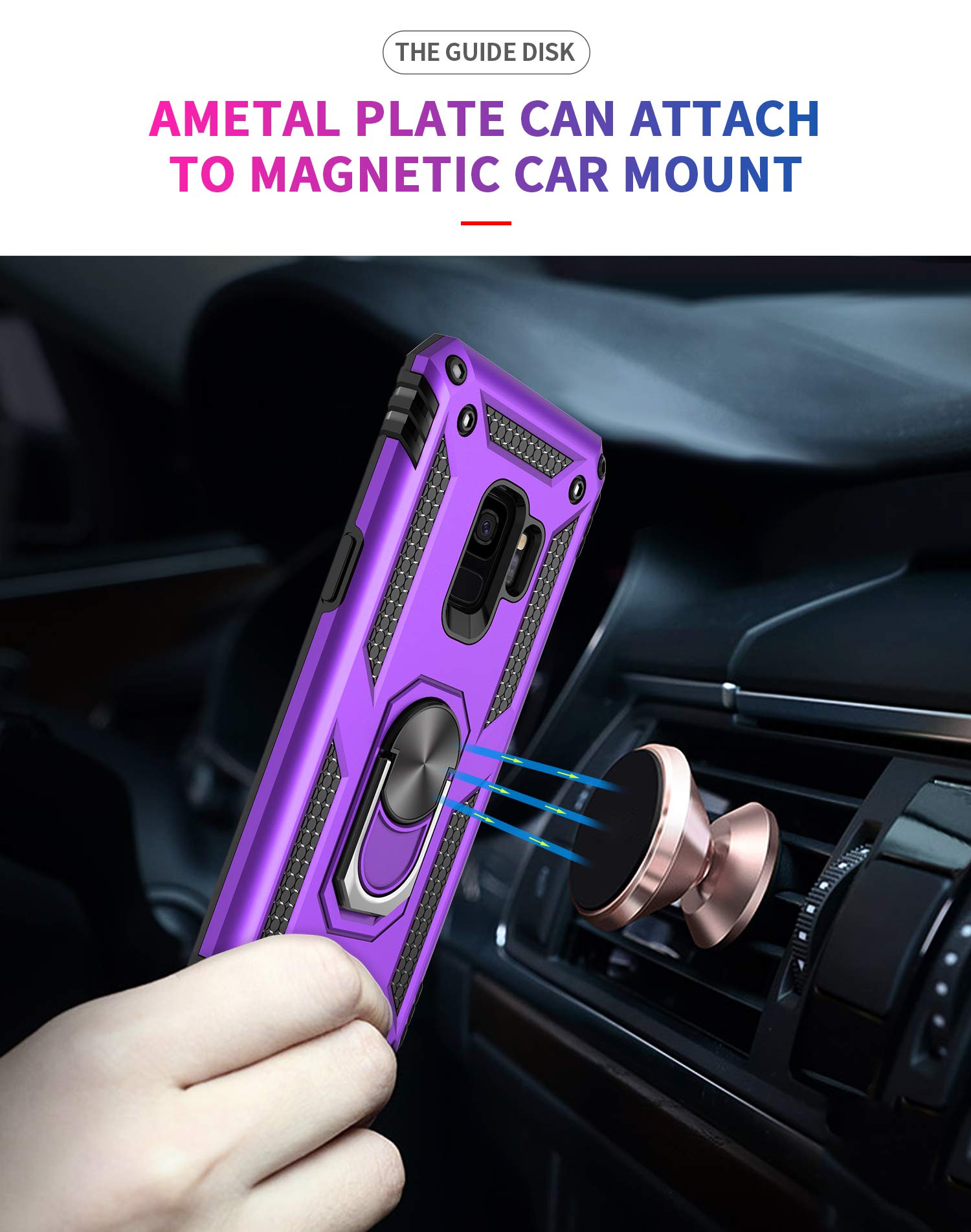 Amazon.com: Androgate for Samsung Galaxy S9 Case with HD Screen