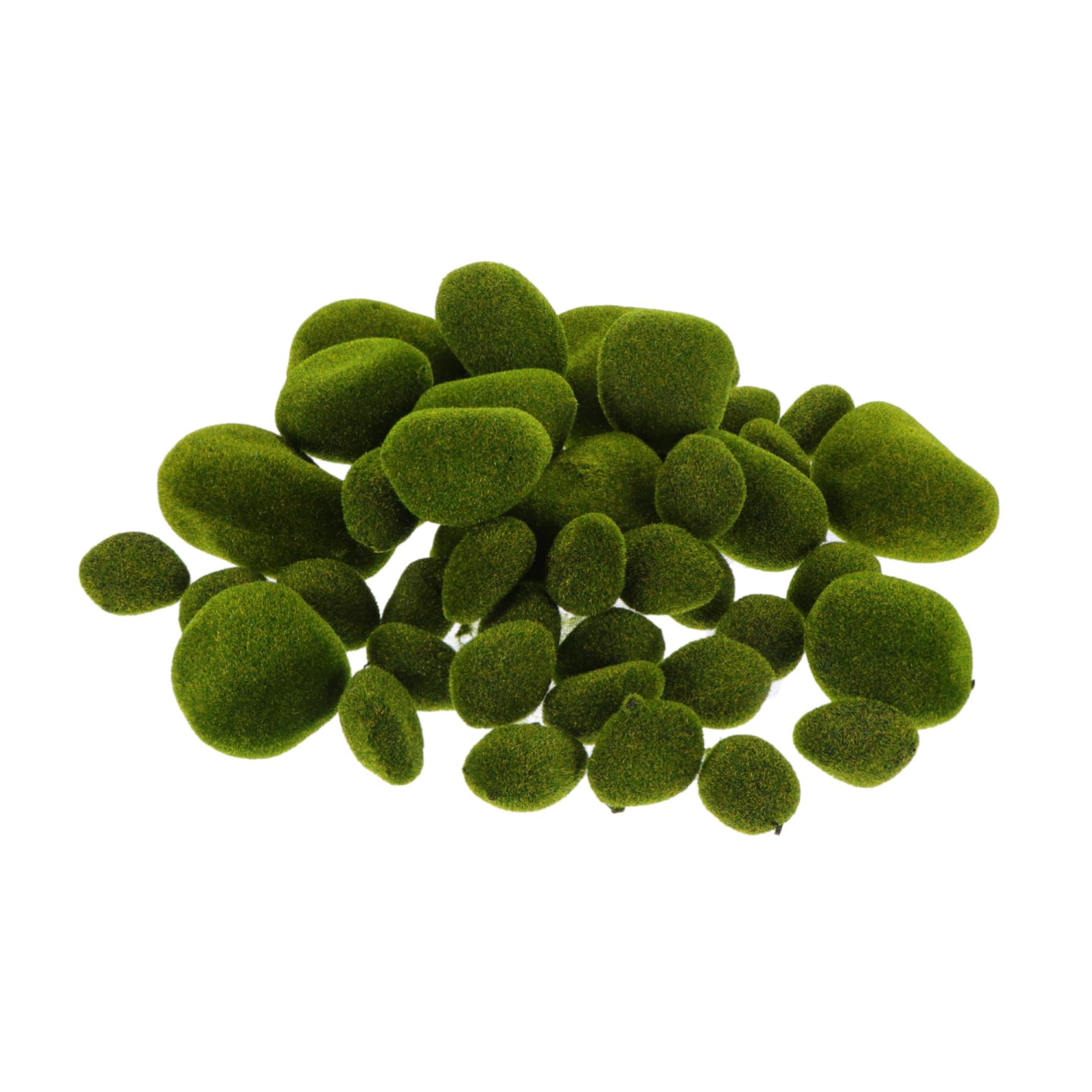 Cabilock Garden Stones Moss Outdoor Decorative Moss Stones Simulated Mossy Decor