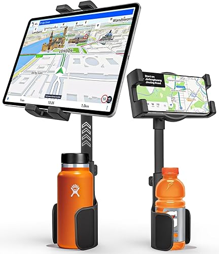 GDZN Soporte para tablet para portavasos de automóvil  apto para botellas Soporte para tableta de cochecamión, soporte para tableta, expansor de