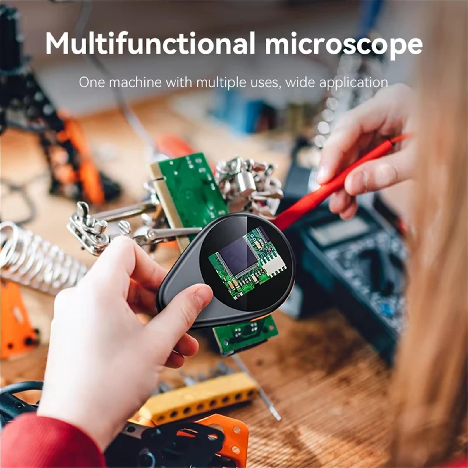 microscopio, Microscopio Digital con Aumento de 500X y Lupa portátil de 2 MP. para Adultos