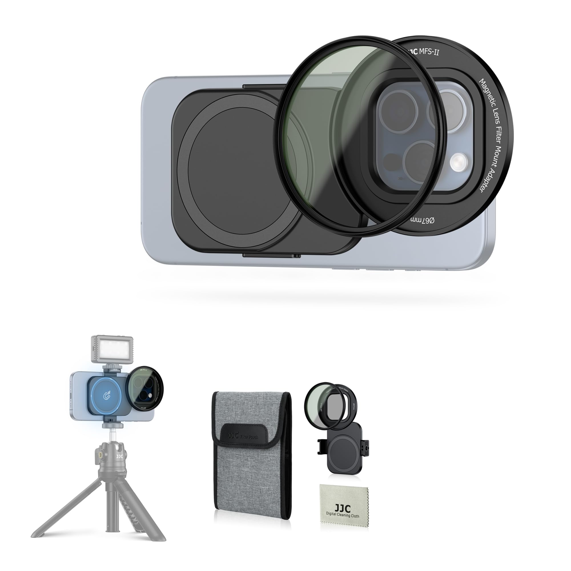 Amazon | JJC iPhone用67mm CPLフィルター 磁気円偏光レンズ
