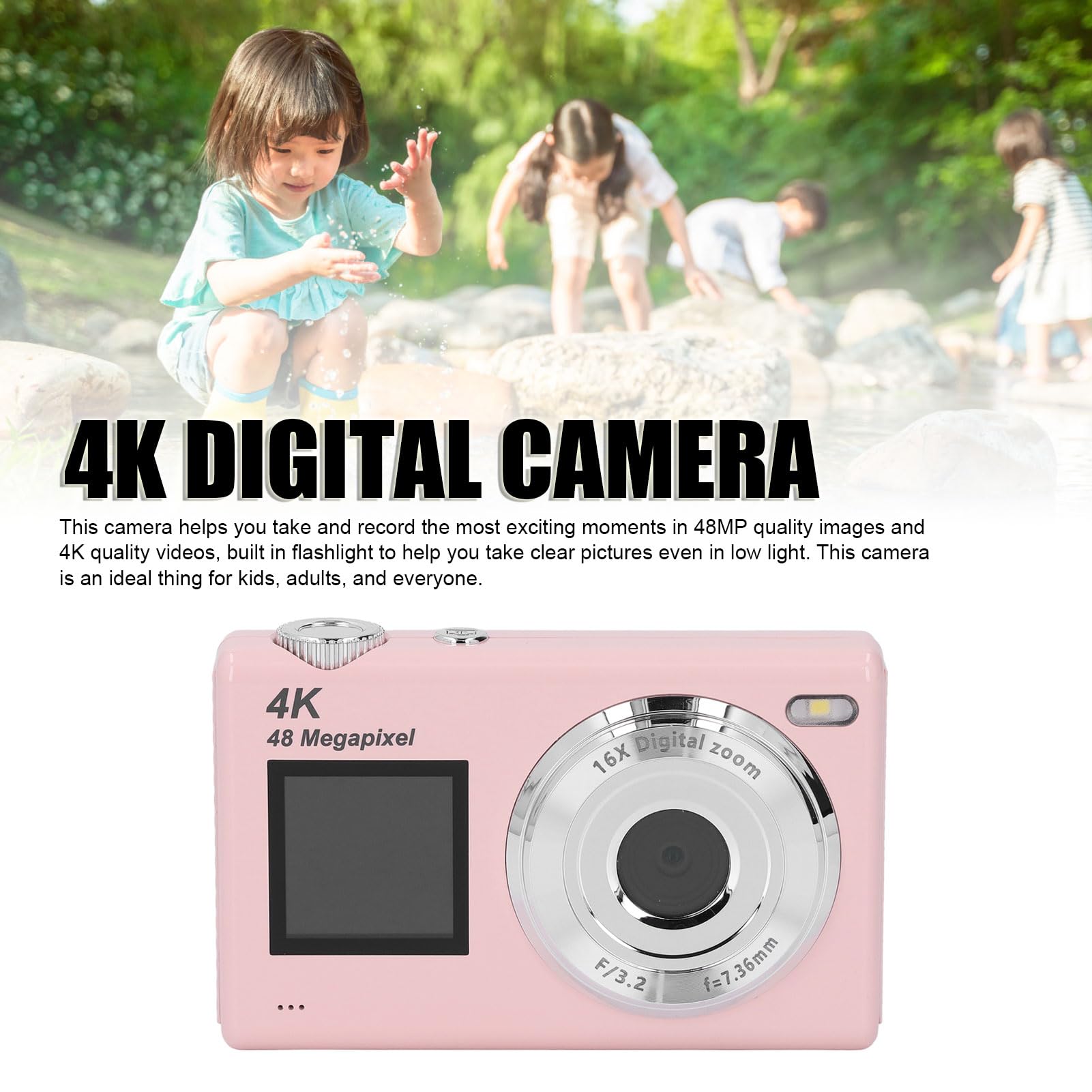 Amazon.com: 4K Digital Camera, 48MP HD Dual Screen CCD Card Camera