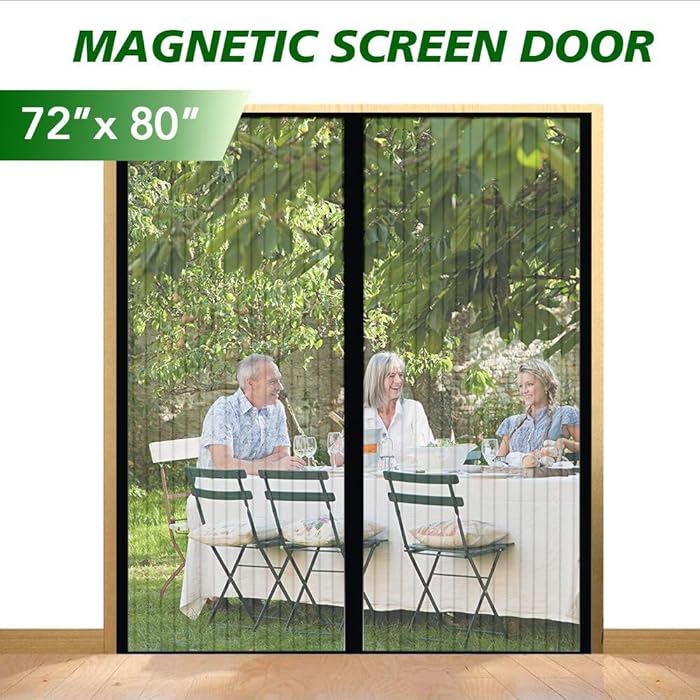 Buy eMaxtree Upgraded Fiberglass Screen Door Mesh Curtain