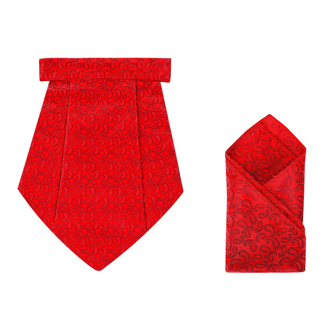 Eccellente Micro Fibre, Ascot Micro Jacquard Woven Gift Cravat Tie And Pocket Square Set (Medium_Multicolor)|90