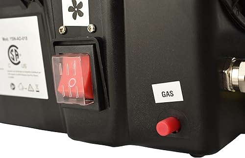 Miniatura 12 de Flame King Calentador de aire forzado de propano portátil de 60,000 BTU para exteriores, ideal para trabajo, construcción, garaje, patio, acero