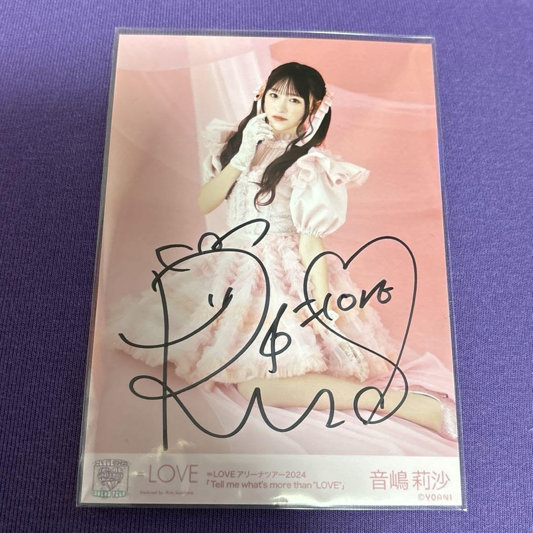 Amazon.co.jp: =LOVE イコラブ 音嶋莉沙 6周年 ピンキー衣装 直筆 座り 