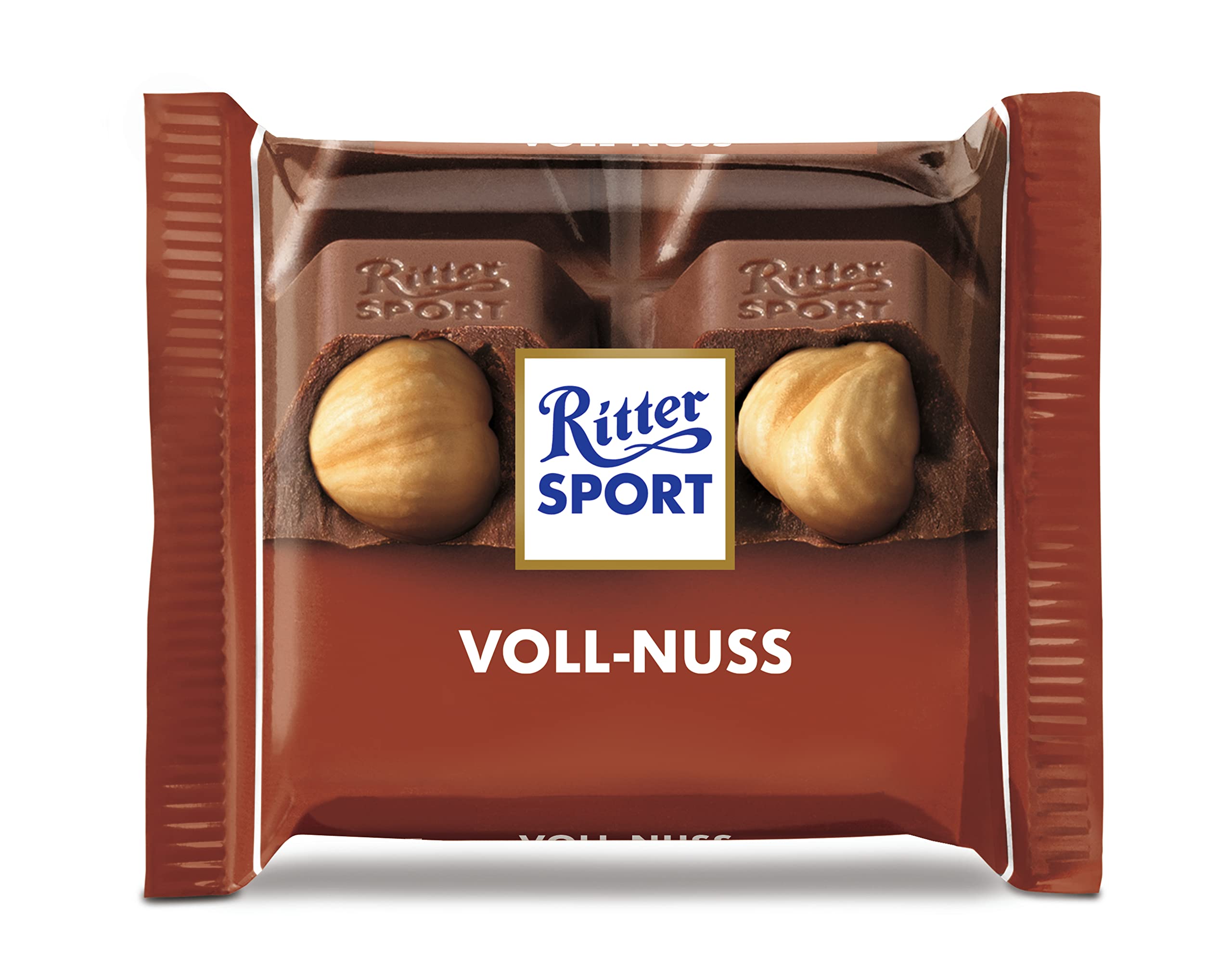 Ritter Sport mini Voll-Nuss Mix, weiße, dunkle & Vollmilchschokolade, Schokolade mit ganzen Haselnüssen, perfekt zum Naschen und Genießen, 1,1 kg (66 Stück)
