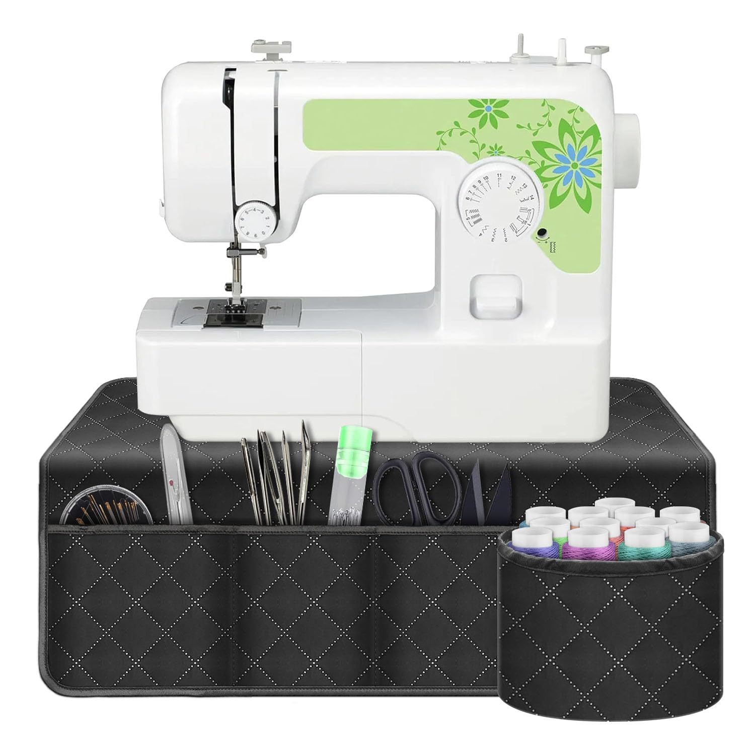 Sewing Machine Pad for Table, Sewing Mat with 4 Pockets Accessories