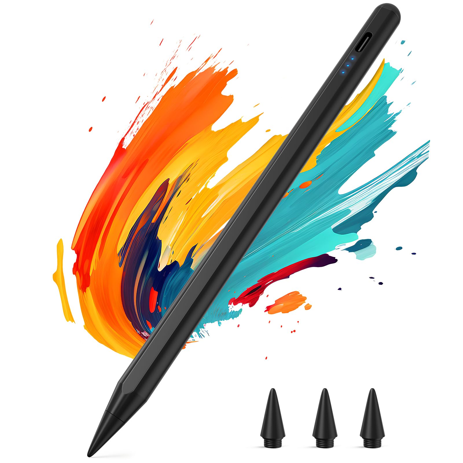Kingone Stift für Apple iPad 2018-2026, 2X Schnellladung, kompatibel mit iPad 6~11th,Pro 11